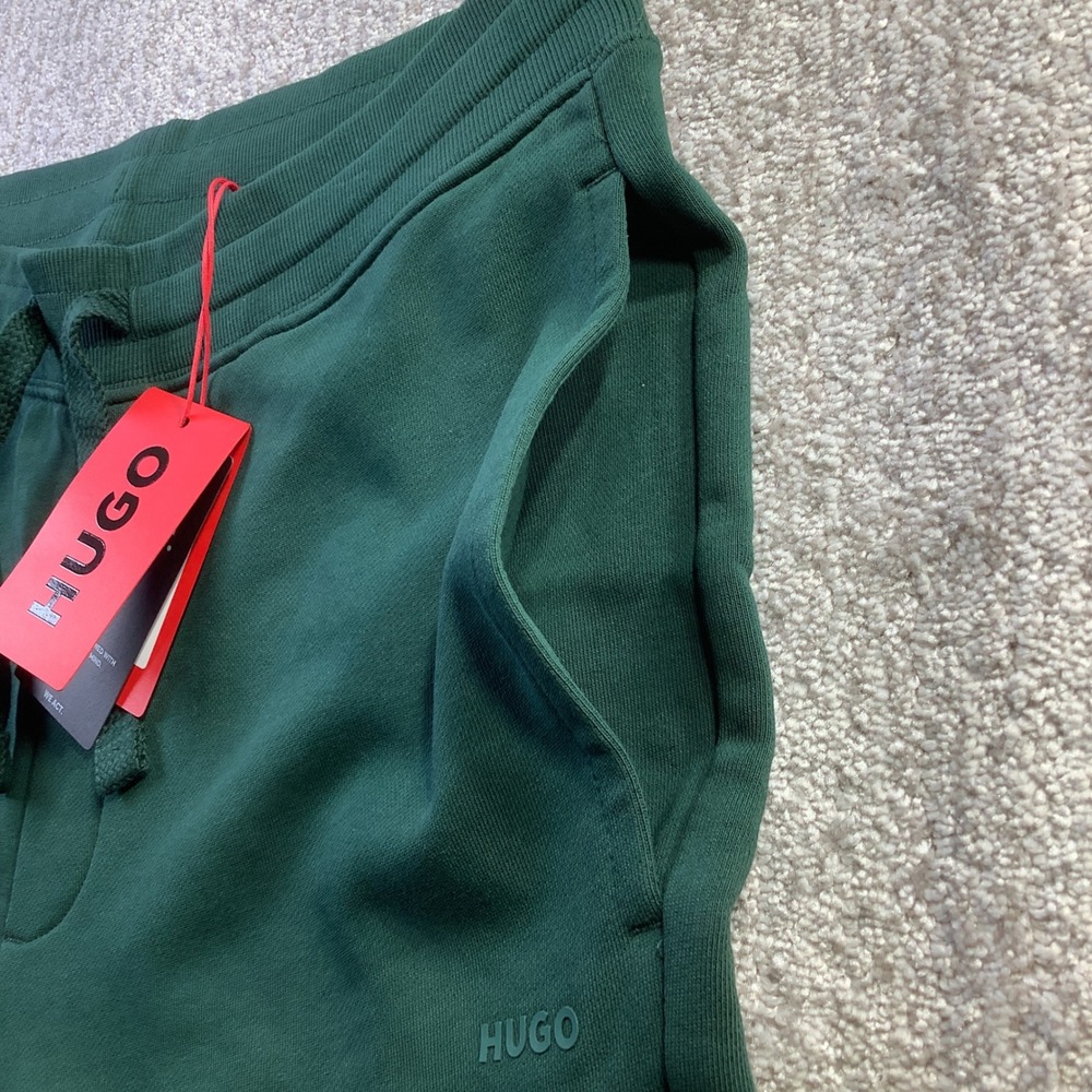 Hugo Boss Dapozip Mens Open Green Jersey Jogger Sweatpants Size L NWT - Picture 9 of 15